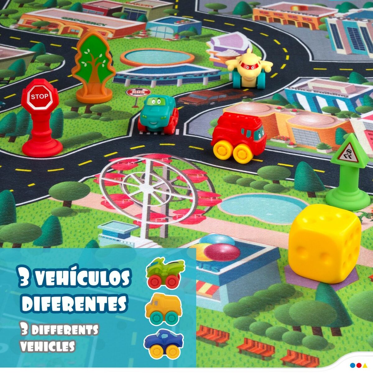 Play mat Colorbaby City Plastic (2 Units) - Yokefinds Ireland