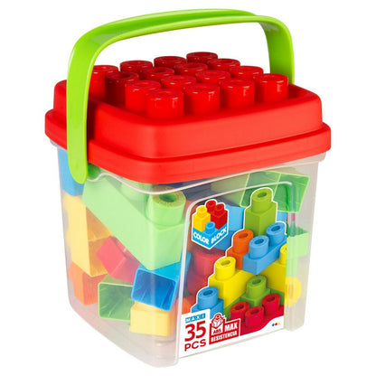 Construction set Color Block Basic Bucket 35 Pieces (6 Units) - YOKE FINDS 🇮🇪 IE 