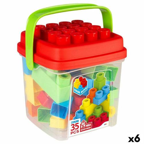 Construction set Color Block Basic Bucket 35 Pieces (6 Units) - YOKE FINDS 🇮🇪 IE 