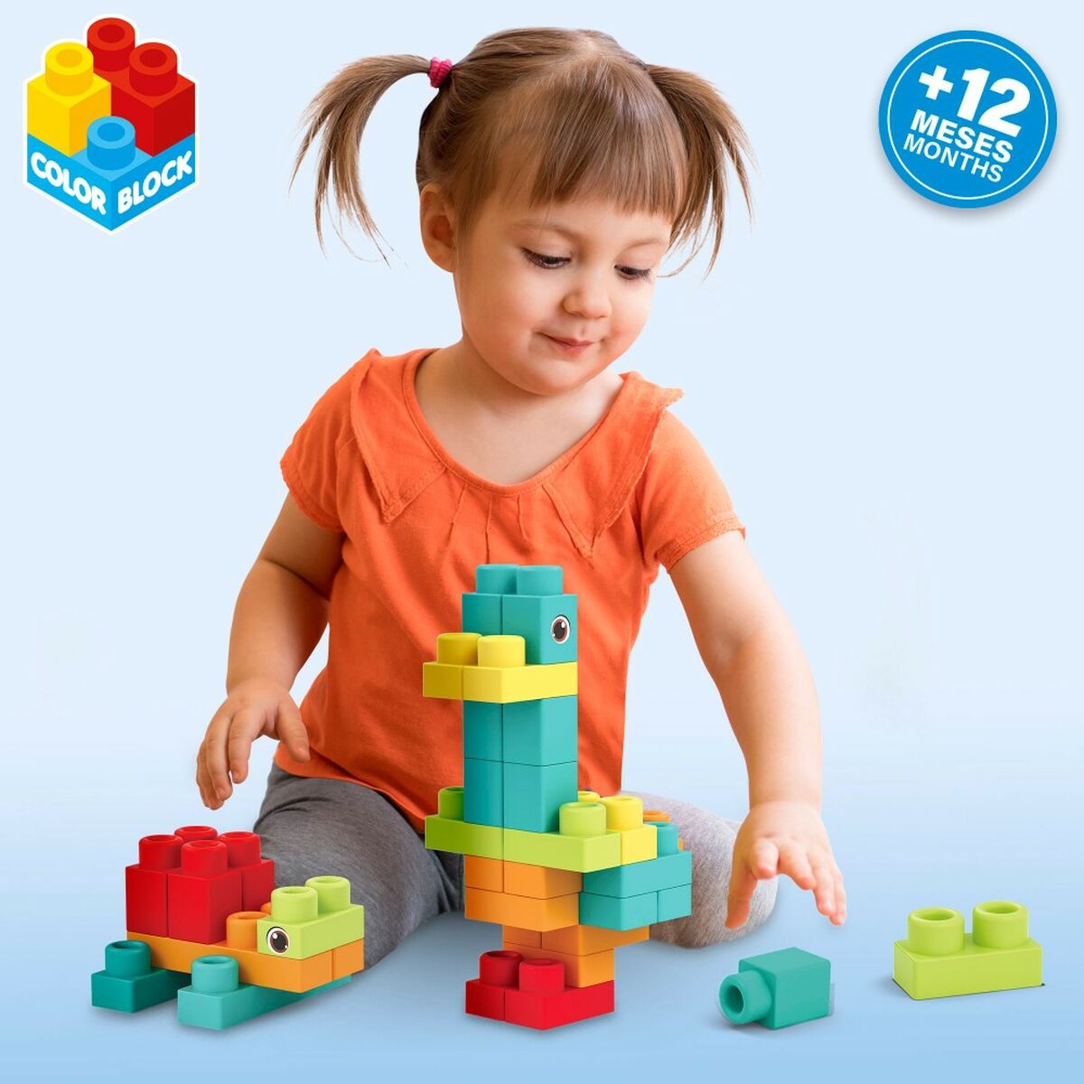 Construction set Color Block 52 Pieces (4 Units) - YOKE FINDS 🇮🇪 IE 