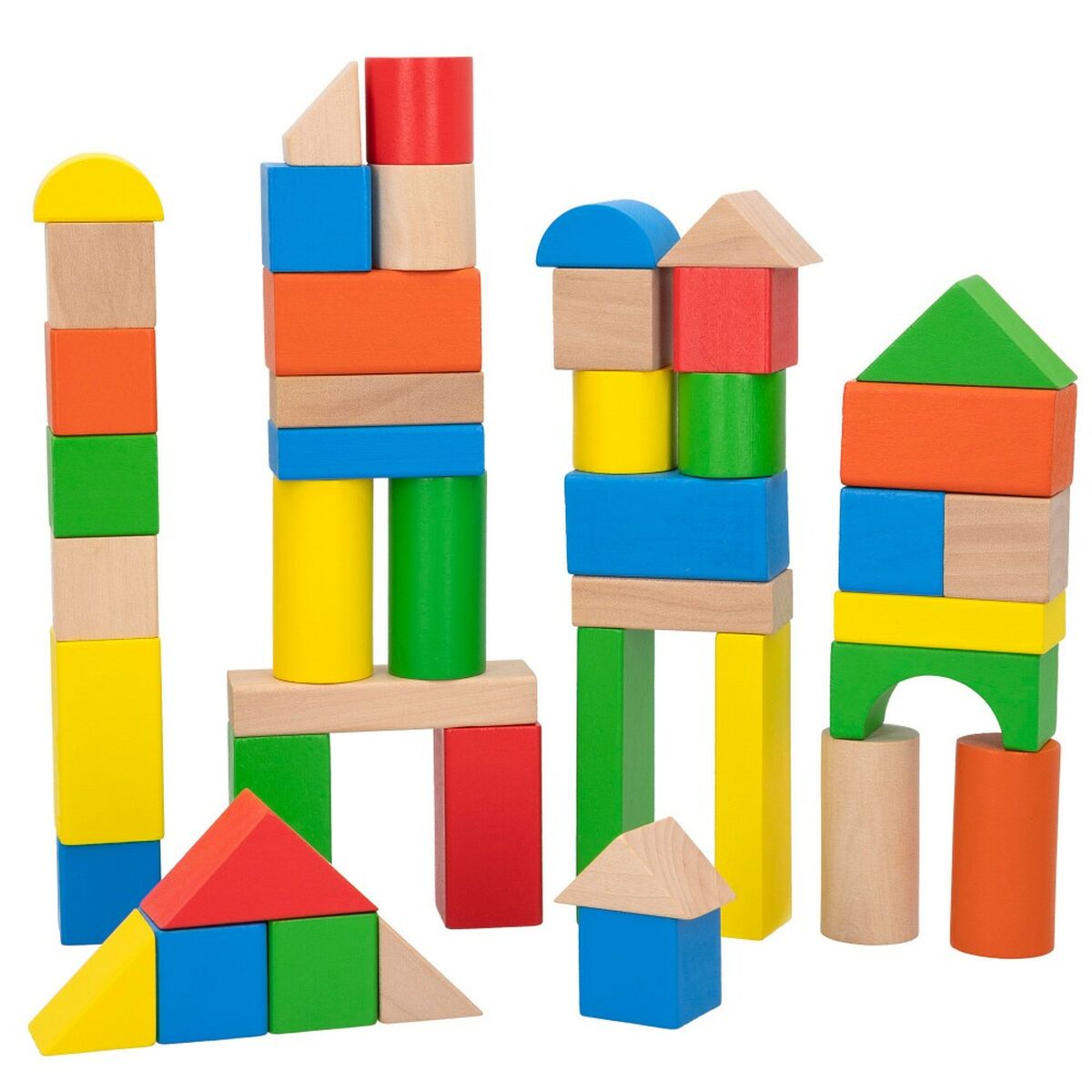 Stacking Blocks Woomax 100 Pieces (4 Units) - YOKE FINDS 🇮🇪 IE 