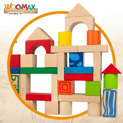 Construction set Woomax 50 Pieces (6 Units)