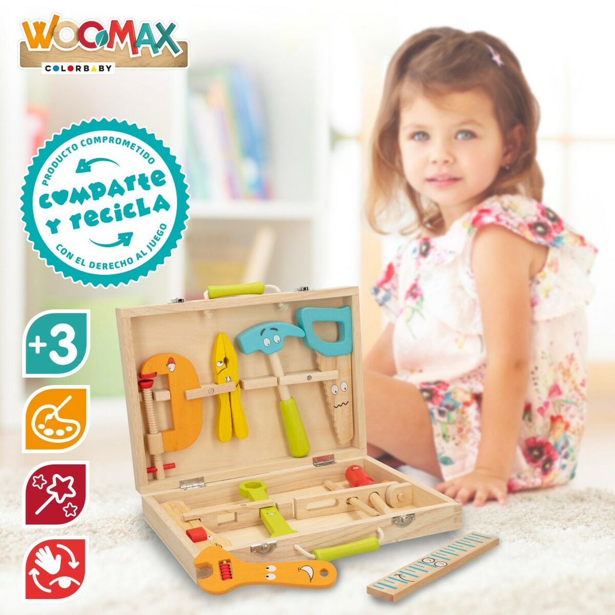 Set of tools for children Woomax 11 Pieces 2 Units - YOKE FINDS 🇮🇪 IE 