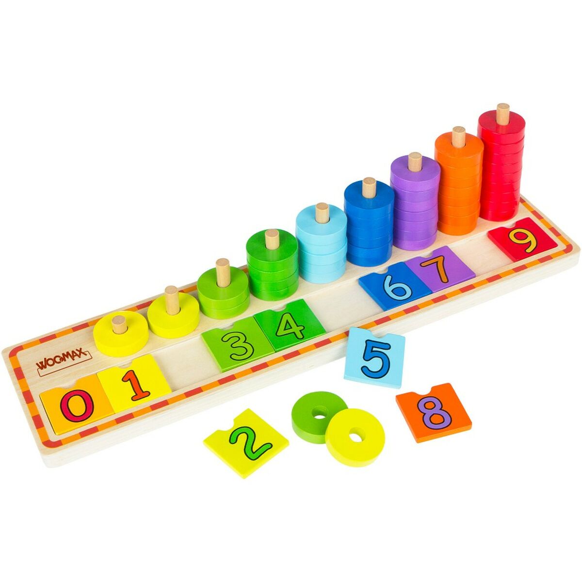 Educational Baby Game Woomax Numbers 56 Pieces 4 Units 43 x 11 x 11 cm - Yokefinds Ireland