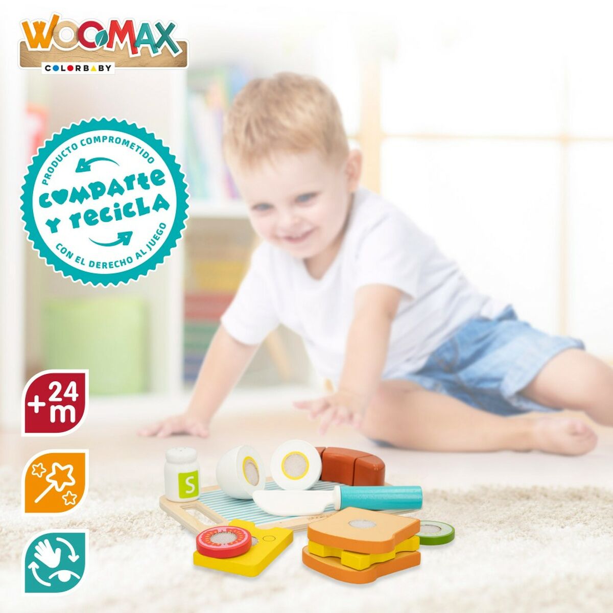 Toy Food Set Woomax Breakfast 14 Pieces (4 Units) - YOKE FINDS 🇮🇪 IE 