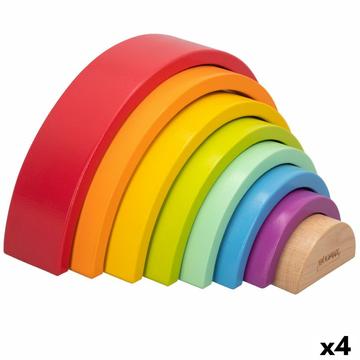 Child's Wooden Puzzle Woomax Rainbow 8 Pieces 4 Units - YOKE FINDS 🇮🇪 IE 