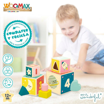 Building Blocks Mr. Wonderful 8 Pieces 12 x 12 x 12 cm (6 Units)