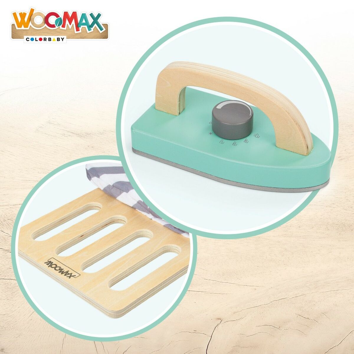 Ironing board Woomax Toy 2 Pieces 71,5 x 61,5 x 19 cm (4 Units) - YOKE FINDS 🇮🇪 IE 