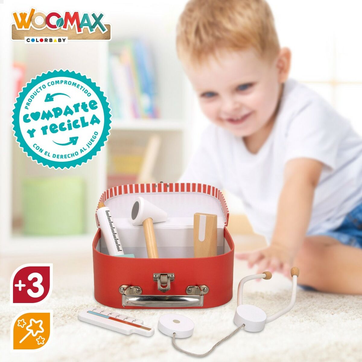 Toy Medical Case with Accessories Woomax (6 Units)