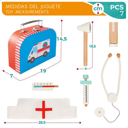 Toy Medical Case with Accessories Woomax (6 Units)