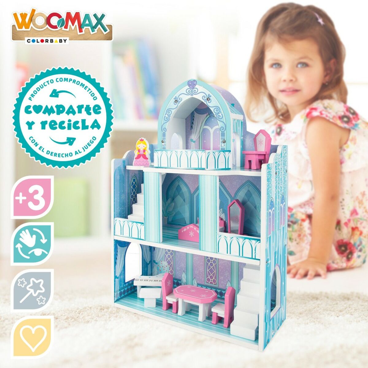 Doll's House Woomax 9 Pieces 2 Units 37 x 53,5 x 15 cm - YOKE FINDS 🇮🇪 IE 