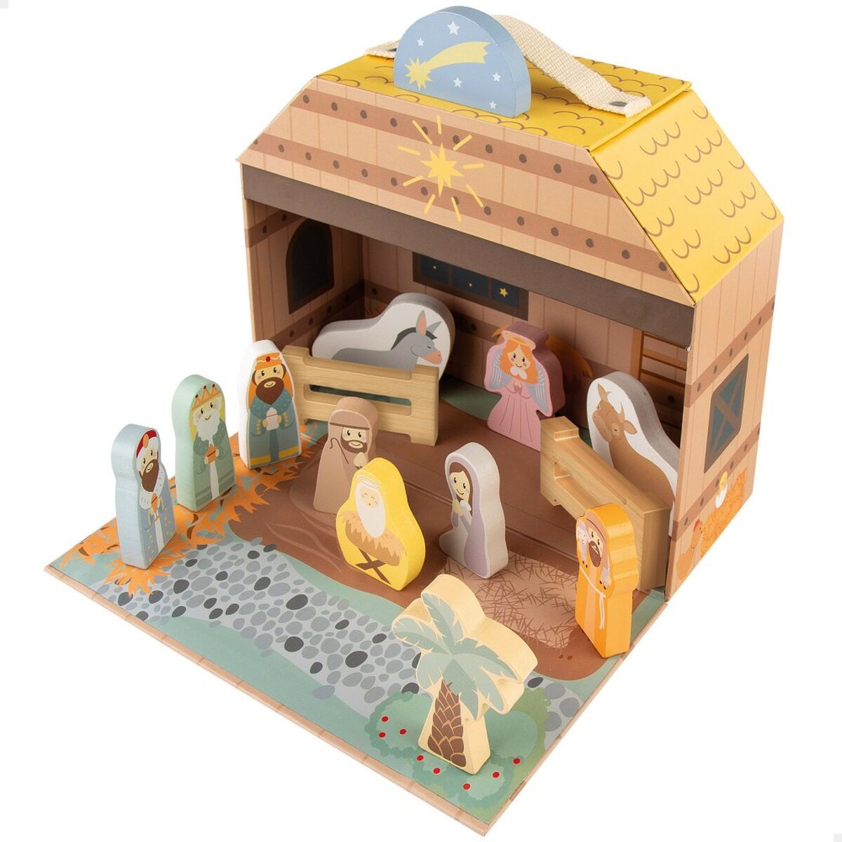 Christmas nativity set Woomax 15 Pieces 24,5 x 20,5 x 24,5 cm (6 Units)