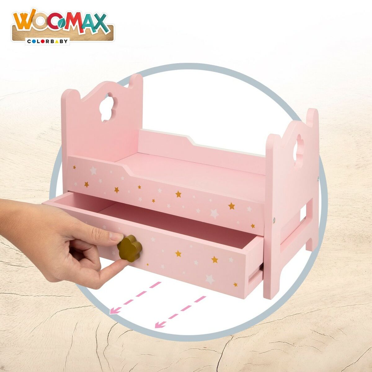 Bed Woomax Pink 4 Units 31 x 20 x 16 cm - Yokefinds Ireland