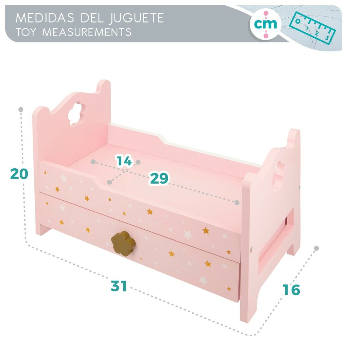 Bed Woomax Pink 4 Units 31 x 20 x 16 cm - Yokefinds Ireland