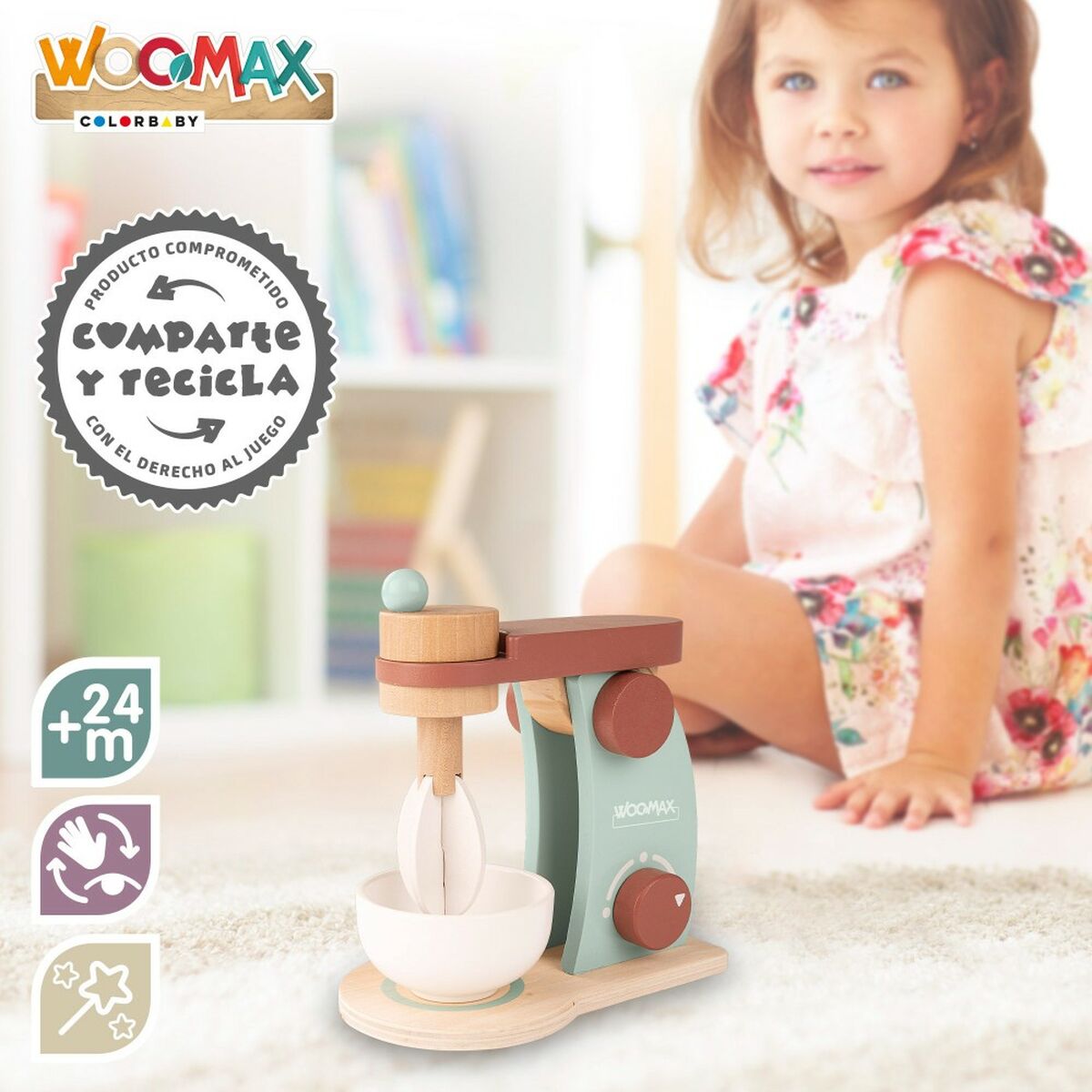 Toy blender Woomax 10 x 18 x 17 cm (6 Units)