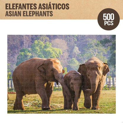 Puzzle Colorbaby Elephant 500 Pieces 6 Units 61 x 46 x 0,1 cm - YOKE FINDS 🇮🇪 IE 