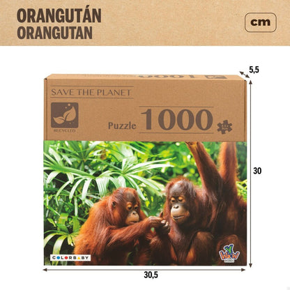 Puzzle Colorbaby Orangutan 6 Units 68 x 50 x 0,1 cm - YOKE FINDS 🇮🇪 IE 