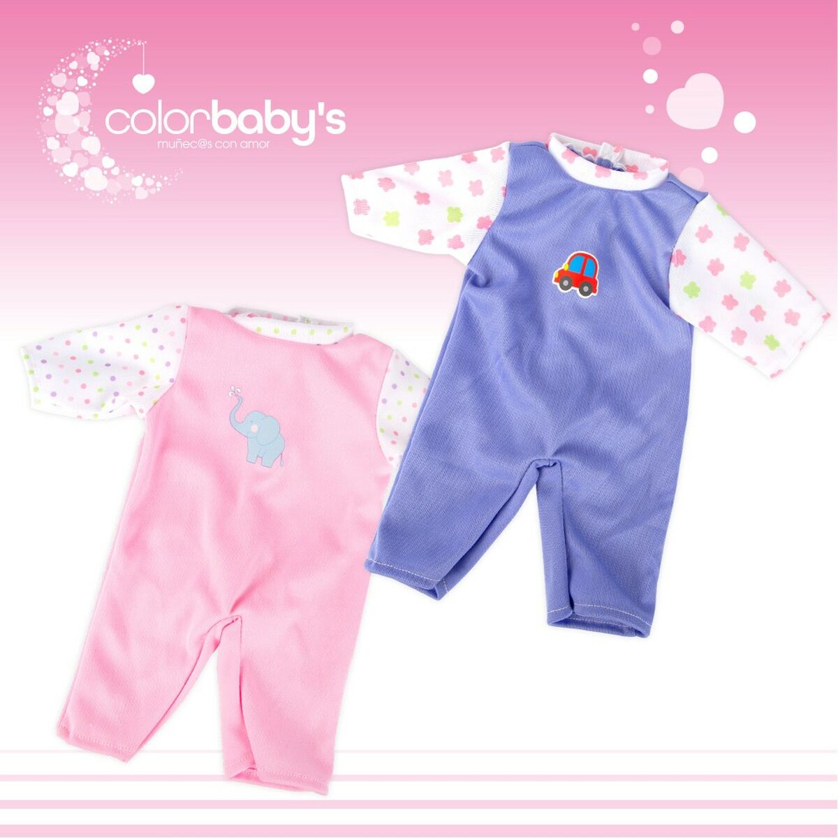 Baby doll Colorbaby 2 Units 24 x 42 x 11 cm - Yokefinds Ireland