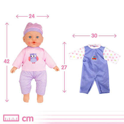 Baby doll Colorbaby 2 Units 24 x 42 x 11 cm - Yokefinds Ireland