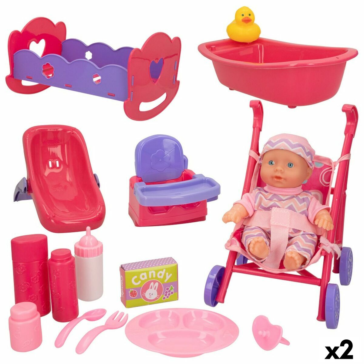 Dolls Accessories Colorbaby 2 Units - Yokefinds Ireland