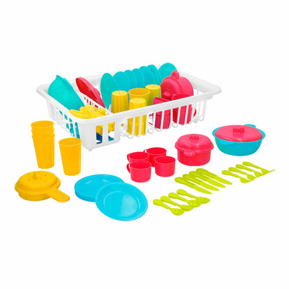 Children’s Dinner Set Colorbaby Toy Drainer 35 Pieces (15 Units)