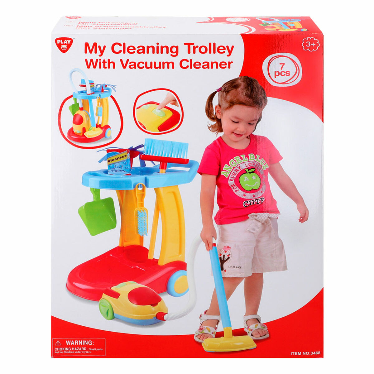 Cleaning Trolley with Accessories PlayGo 30,5 x 67 x 37 cm (2 Units) - YOKE FINDS 🇮🇪 IE 