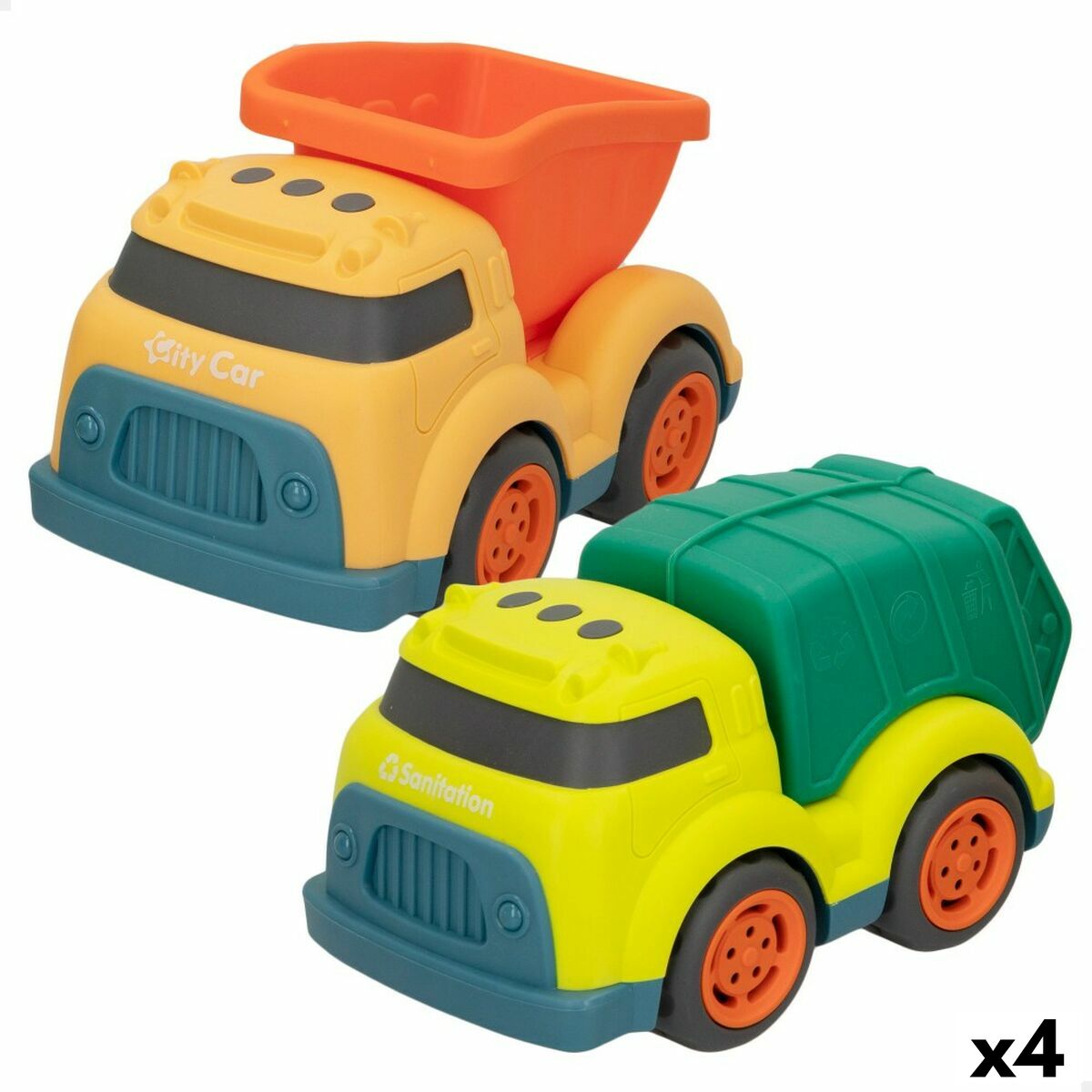 Construction Work Vehicles (Set) Motor Town 17,5 x 11 x 11 cm (4 Units) - YOKE FINDS 🇮🇪 IE 