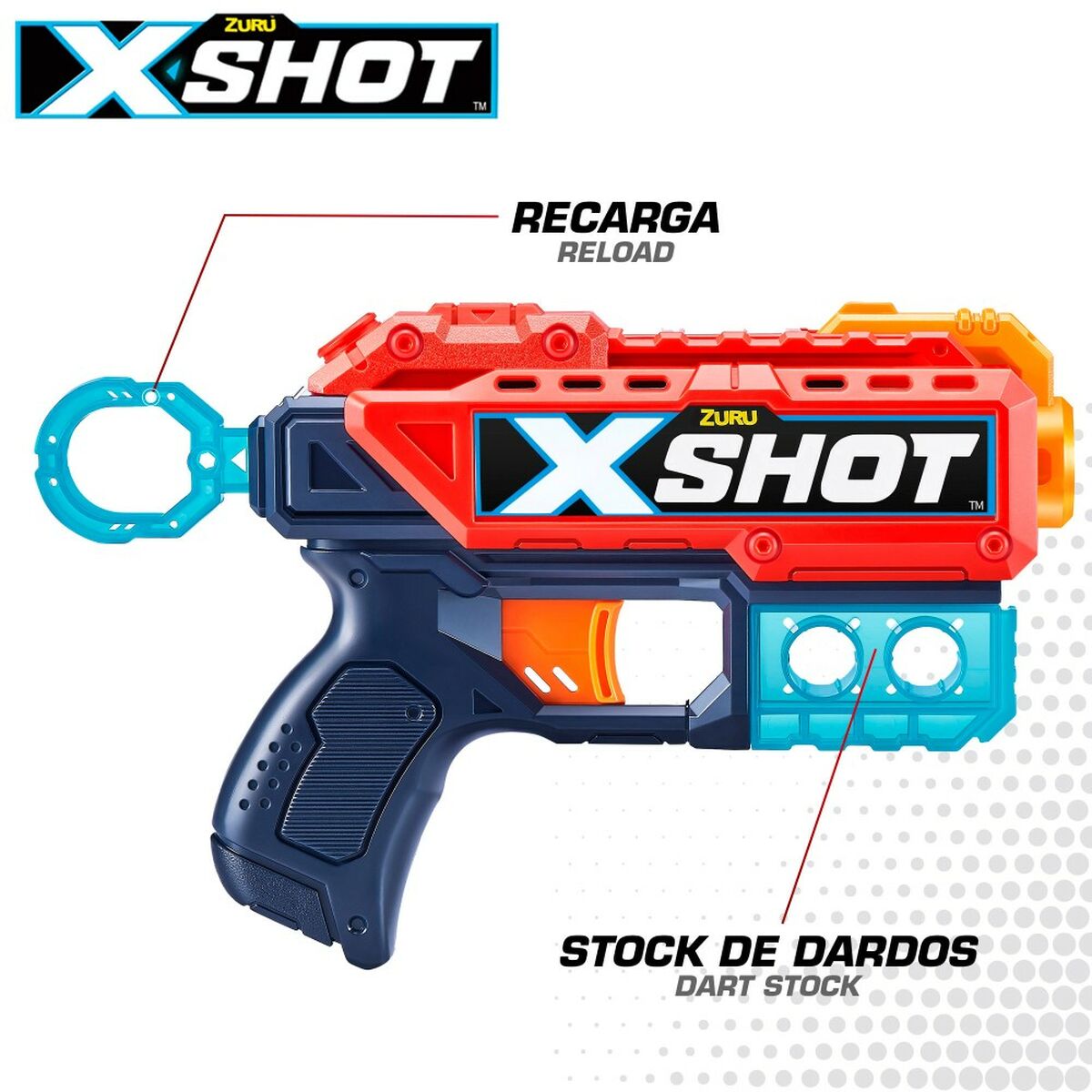 Dart Gun Zuru X-Shot Excel Kickback 12 Units 20 x 13 x 4 cm