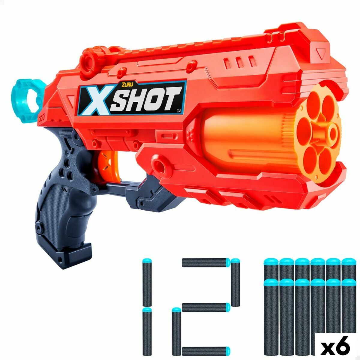 Dart Gun Zuru REFLEX 6 28 x 17,5 x 6 cm (6 Units) - YOKE FINDS 🇮🇪 IE 