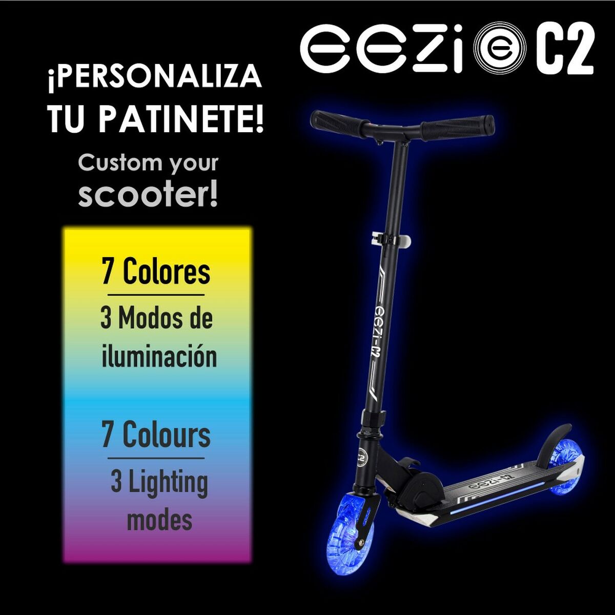 Scooter Eezi Black 2 Units - Yokefinds Ireland