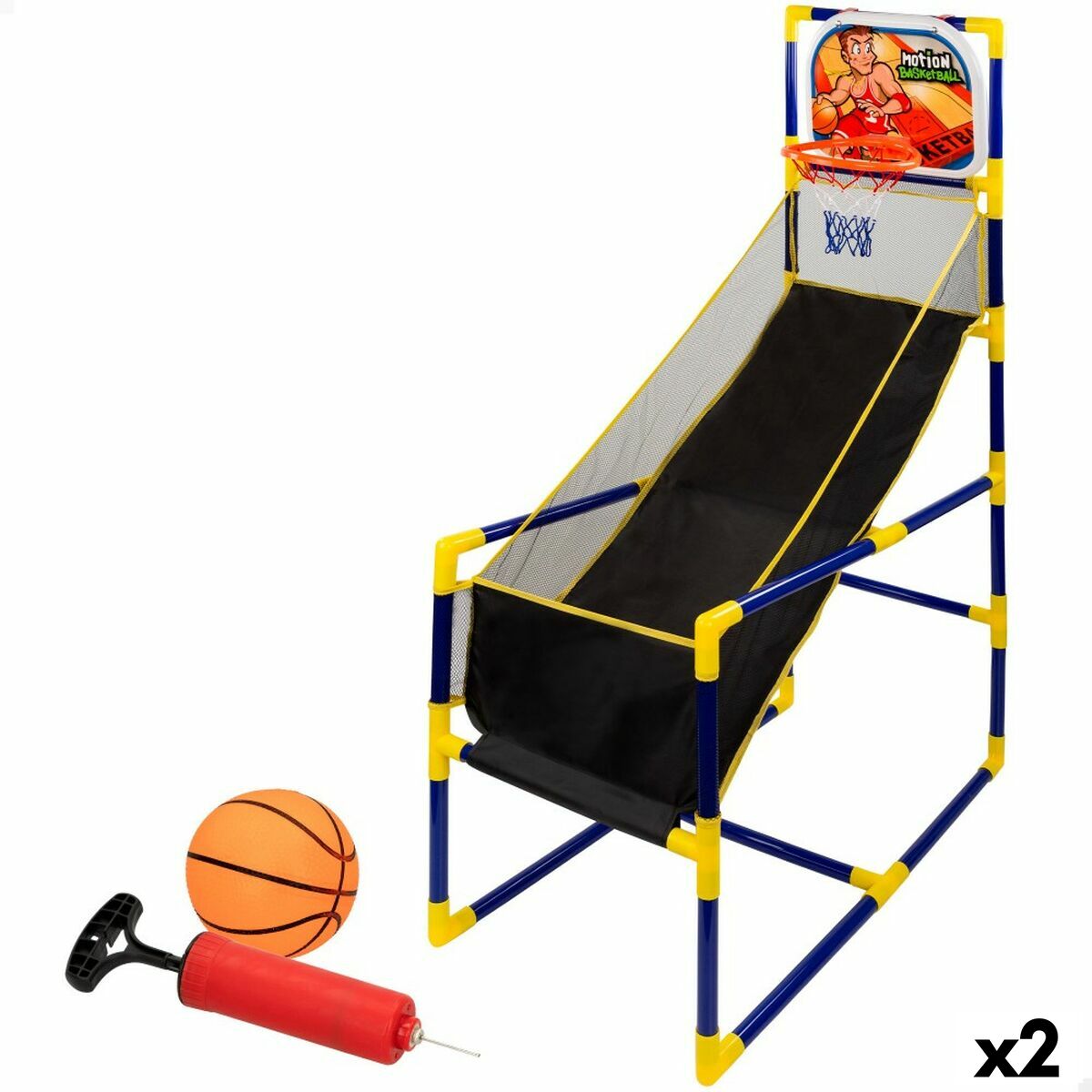 Aiming game Colorbaby Basketball 45,5 x 139 x 90 cm (2 Units) - YOKE FINDS 🇮🇪 IE 