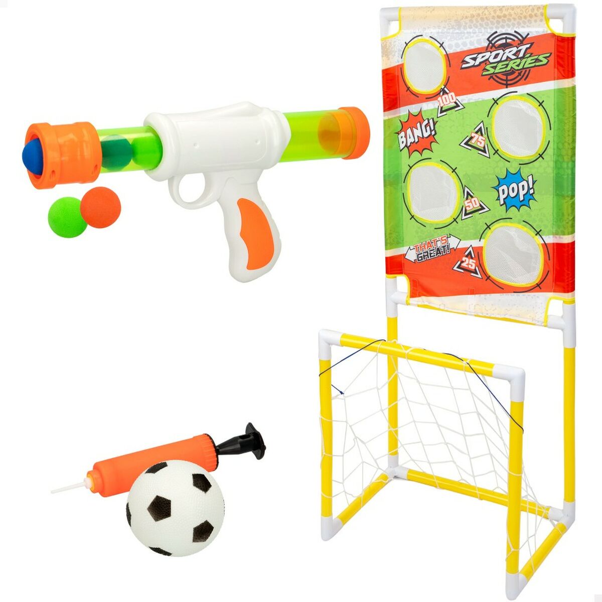 Aiming game Colorbaby Target Football Goal 48,5 x 113 x 35,5 cm (2 Units) - YOKE FINDS 🇮🇪 IE 