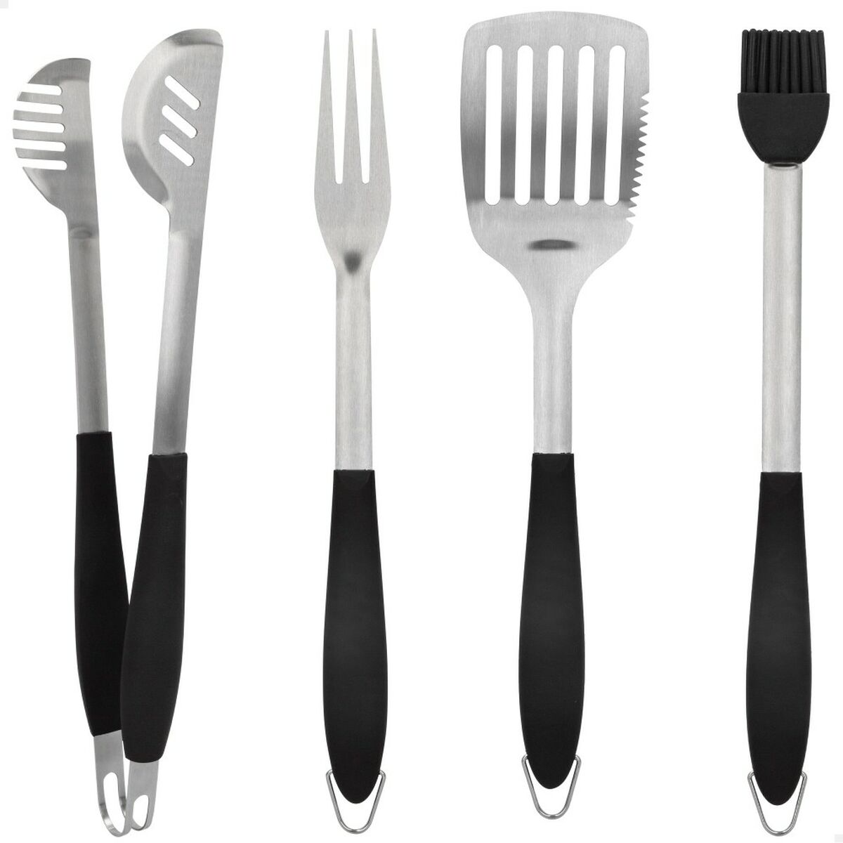 Kitchen Utensils Set Aktive 4 Pieces Barbecue (4 Units)