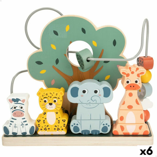 Educational Game Woomax animals 25 x 22 x 10 cm (6 Units)