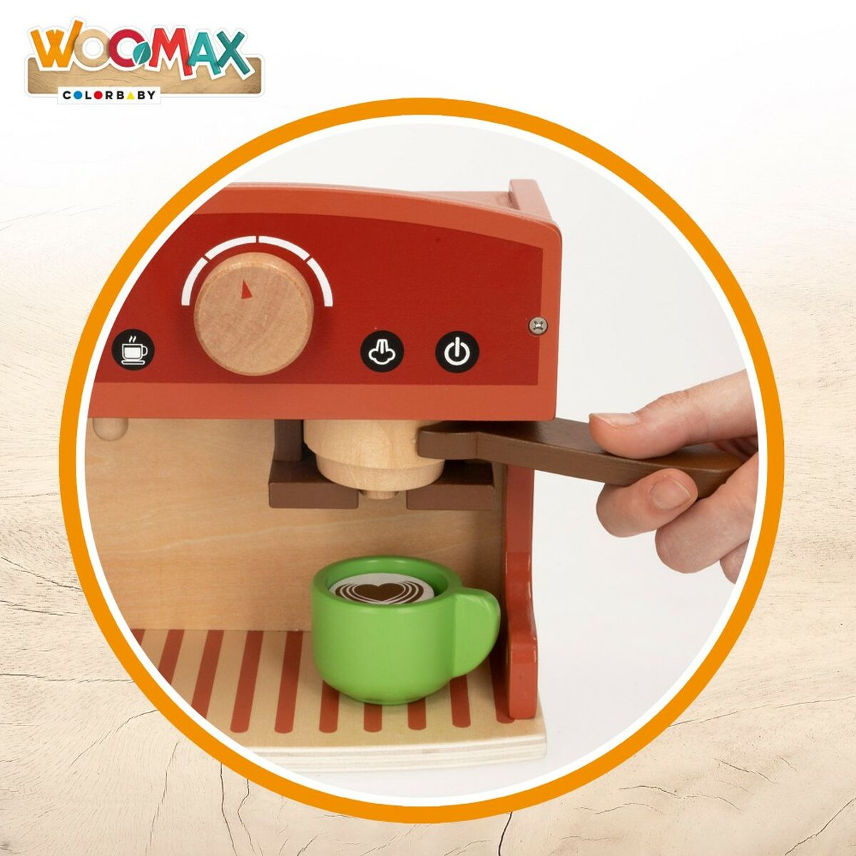 Toy coffee maker Woomax 18 x 18 x 10 cm (4 Units)