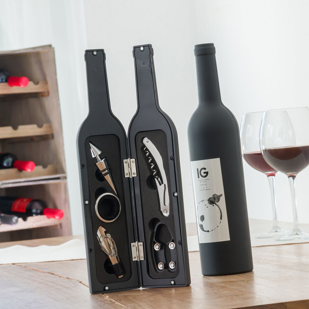 Bottle Wine Set InnovaGoods 5 Pieces