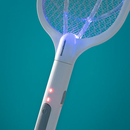 2-in-1 Rechargeable Insect Killing Racket with UV Light KL Rak InnovaGoods