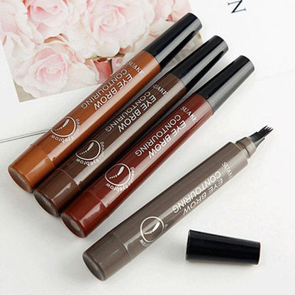 3D 5 Color Waterproof Natural Eyebrow Pencil - yokefinds.ie