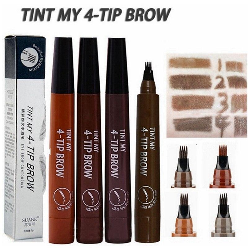 3D 5 Color Waterproof Natural Eyebrow Pencil - yokefinds.ie