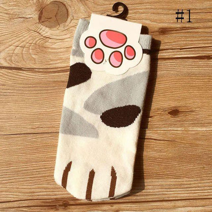 Cartoon Cute Cats Paw Socks - yokefinds.ie