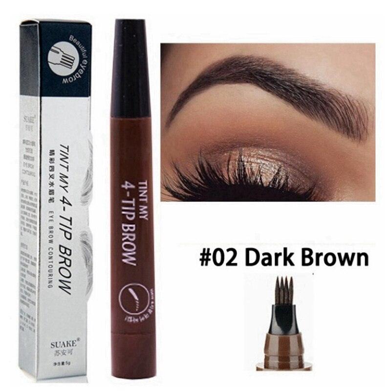 3D 5 Color Waterproof Natural Eyebrow Pencil - yokefinds.ie