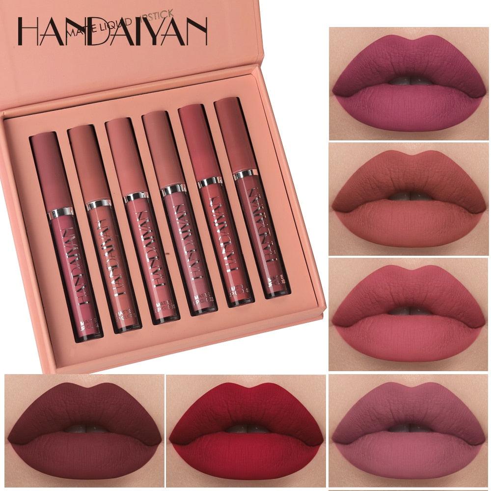 6Colors/Sets Fashion Liquid Lipstick - yokefinds.ie