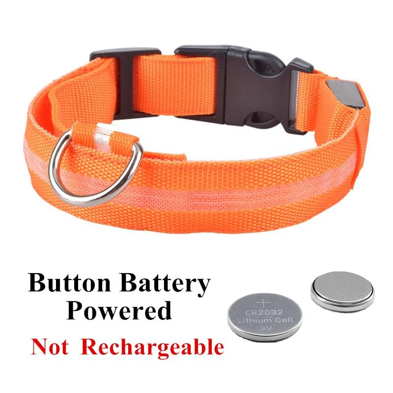 Adjustable LED Glowing Pet Collar - yokefinds.ie