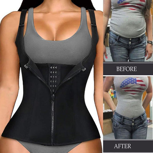 Corset Zipper Vest Body Shaper - yokefinds.ie