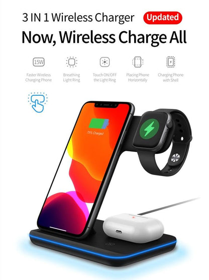 Wireless Charging Stand For Apple Watch And Iphone - yokefinds.ie