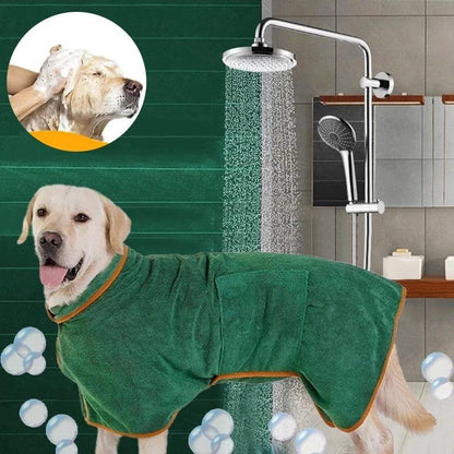 Microfiber Absorbent Pet Drying Coat - yokefinds.ie