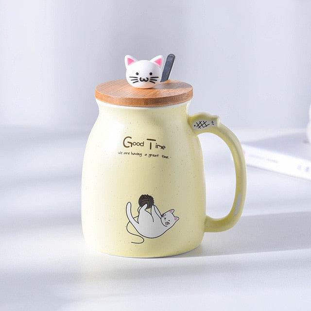 450ml Ceramics Cat Mug - yokefinds.ie