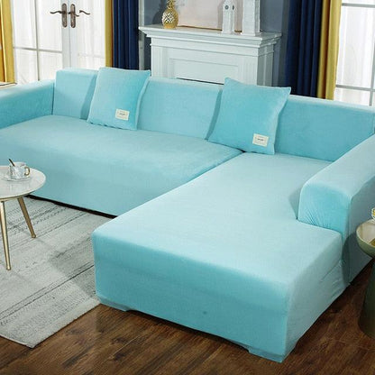 Shaped Sofa Velvet Covers for Living Room - yokefinds.ie